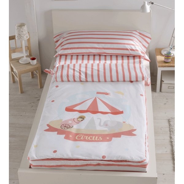 ROpa de cama confecciones Paula-Saco nordico Circo ilustrando sueños Confecciones